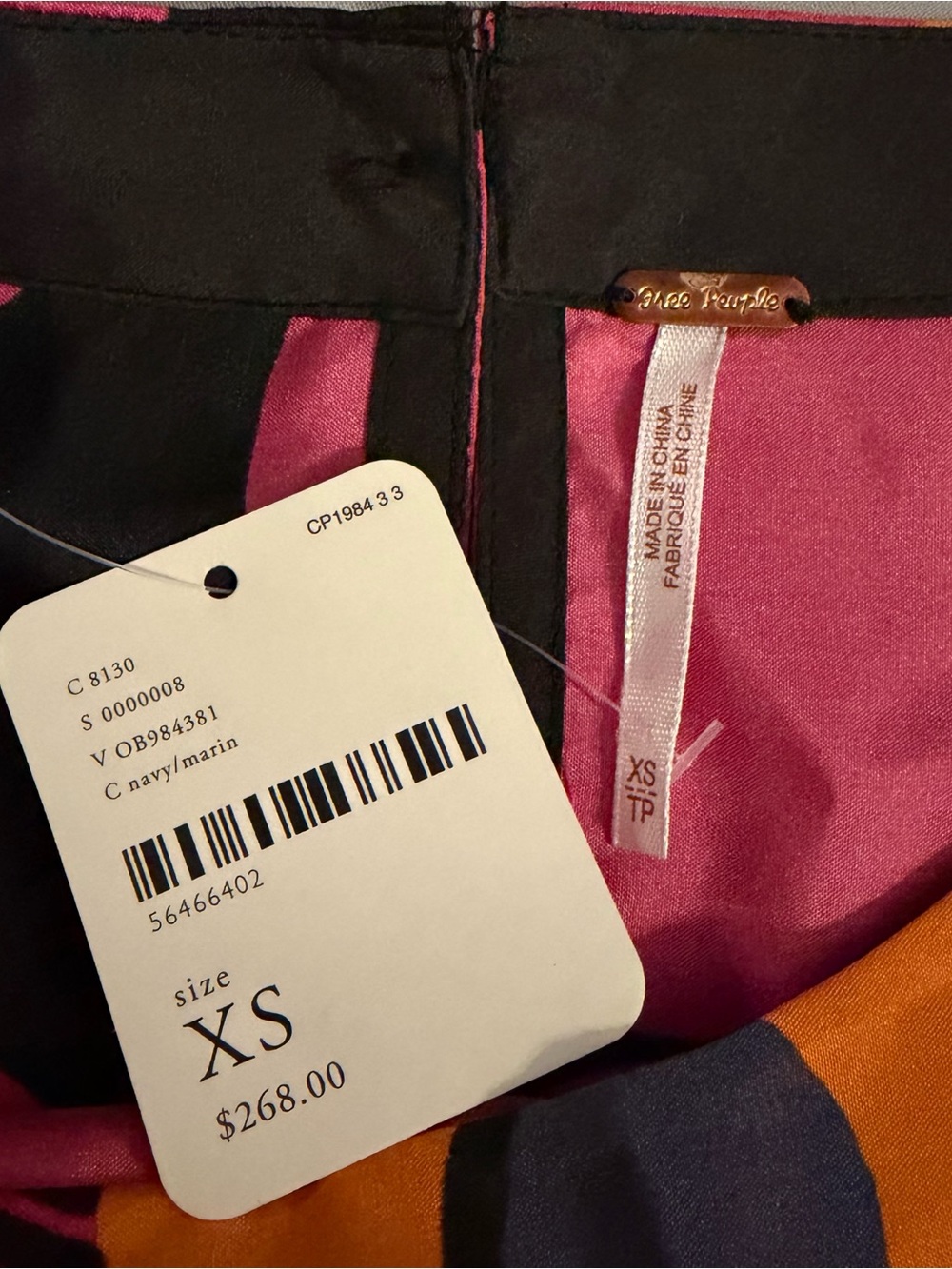 Free People Pink Floral Maxi Dress with Orange Accents - Picture 6 of 8